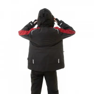 Куртка женская зимняя Brodeks KW 208, черный/красный
